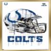 Trends International NFL Indianapolis Colts - Drip Helmet 20 Wall Poster, 22.375" x 34", Gold Framed Version view 1