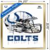 Trends International NFL Indianapolis Colts - Drip Helmet 20 Wall Poster, 22.375" x 34", Gold Framed Version view 3