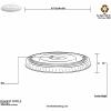Clear Plastic Flat Lids with Slot (107mm) Pack of 50  Ideal for Cups & Containers  Perfect for Food & Beverage Service view 3