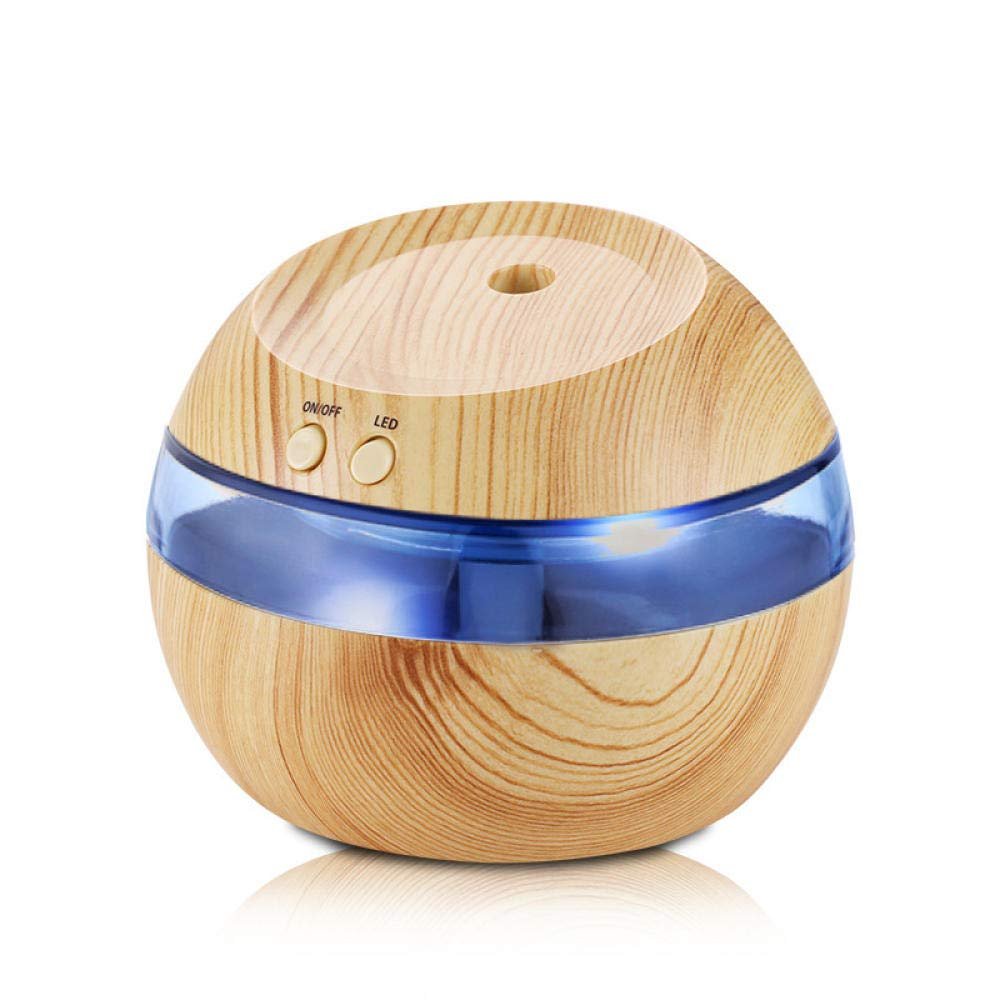 For Bedroom Home Mist Humidifiers For Usb Mini Air Humidifier Home Car Office Purifier Aroma Diffuser-Light Wood Grain