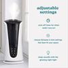 Homedics Ultrasonic Humidifier  Large Deluxe Air Humidifiers for Bedroom, Plants, Office  Cool and Warm Mist Humidifiers, Essential Oil Pads and Built-In Timer, 5 Mist Settings, White and Black view 4