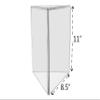 Marketing Holders 2 Pack Sign Holder Tabletop 3 Sided Holds 8.5" x 11" in Each Panel Multi-Sided Table Top Advertisement Flyer or Menu Ad Vertical Display Clear Acrylic view 2