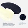 C CUSHION LAB Extra Dense Lumbar Pillow - Patented Ergonomic Multi-Region Firm Back Support for Lower Back Pain Relief - Lumbar Support Cushion with Strap for Office Chair, Car, Sofa, Plane - Black view 4
