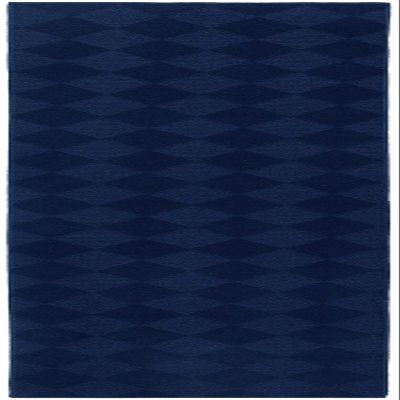 Garland Rug Diamond Solid Navy Blue 3' x 12' Soft, Non Slip Area Rug- Ideal for Living Rooms & Hallways, Stylish & Durable for High-Traffic Areas
