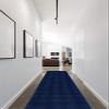 Garland Rug Diamond Solid Navy Blue 3' x 12' Soft, Non Slip Area Rug- Ideal for Living Rooms & Hallways, Stylish & Durable for High-Traffic Areas view 2