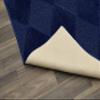 Garland Rug Diamond Solid Navy Blue 3' x 12' Soft, Non Slip Area Rug- Ideal for Living Rooms & Hallways, Stylish & Durable for High-Traffic Areas view 4