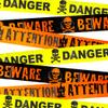 Needzo 30 Feet Halloween Tape Door Decorations, Decorative Caution Accessory that Reads Danger Beware Attention view 1
