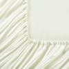 Good Night Bedding Fitted Sheet Twin Ivory - Satin Silk Soft and Comfortable - Wrinkle, Fade, Stain Resistant - 15" Deep Pocket - 1 Single Fitted Bottom Sheet Only - Easy Care (Twin, Ivory) view 3