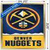 Trends International NBA Denver Nuggets - Logo 18 Wall Poster, 22.375" x 34", Gold Framed Version view 3