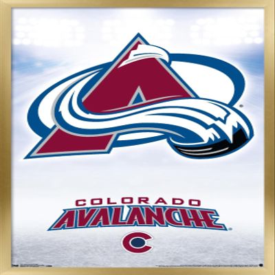 Trends International NHL Colorado Avalanche - Logo 17 Wall Poster, 22.375" x 34", Gold Framed Version