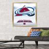 Trends International NHL Colorado Avalanche - Logo 17 Wall Poster, 22.375" x 34", Gold Framed Version view 2