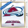 Trends International NHL Colorado Avalanche - Logo 17 Wall Poster, 22.375" x 34", Gold Framed Version view 3