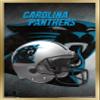 Trends International NFL Carolina Panthers - Helmet 16 Wall Poster, 14.725" x 22.375", Gold Framed Version view 1