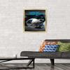 Trends International NFL Carolina Panthers - Helmet 16 Wall Poster, 14.725" x 22.375", Gold Framed Version view 2