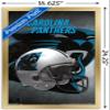 Trends International NFL Carolina Panthers - Helmet 16 Wall Poster, 14.725" x 22.375", Gold Framed Version view 3
