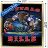Trends International NFL Buffalo Bills - End Zone 17 Wall Poster, 22.375" x 34", Gold Framed Version view 3