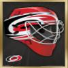 Trends International NHL Carolina Hurricanes - Mask 16 Wall Poster, 22.375" x 34", Gold Framed Version view 1