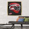 Trends International NHL Carolina Hurricanes - Mask 16 Wall Poster, 22.375" x 34", Gold Framed Version view 2