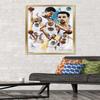 Trends International NBA Golden State Warriors - Stephen Curry 16 Wall Poster, 22.375" x 34", Gold Framed Version view 2