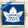 Trends International NHL Toronto Maple Leafs - Retro Logo 16 Wall Poster, 14.725" x 22.375", Gold Framed Version view 3