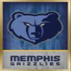 Trends International NBA Memphis Grizzlies - Logo 18 Wall Poster, 22.375" x 34", Gold Framed Version view 1