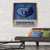 Trends International NBA Memphis Grizzlies - Logo 18 Wall Poster, 22.375" x 34", Gold Framed Version view 2