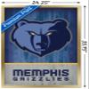Trends International NBA Memphis Grizzlies - Logo 18 Wall Poster, 22.375" x 34", Gold Framed Version view 3