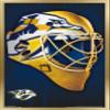 Trends International NHL Nashville Predators - Mask 16 Wall Poster, 22.375" x 34", Gold Framed Version view 1