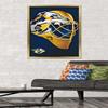 Trends International NHL Nashville Predators - Mask 16 Wall Poster, 22.375" x 34", Gold Framed Version view 2