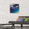 Trends International NBA Charlotte Hornets - Logo 14 Wall Poster, 14.725" x 22.375", Gold Framed Version view 2