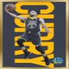 Trends International NBA Golden State Warriors - Stephen Curry 18 Wall Poster, 22.4L x 14.7W, Gold Framed Version view 1
