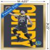 Trends International NBA Golden State Warriors - Stephen Curry 18 Wall Poster, 22.4L x 14.7W, Gold Framed Version view 3