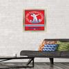 NFL New York Giants - Retro Logo 15 Wall Poster, 22.4L" x 14.7W", Gold Framed Version view 2