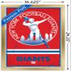 NFL New York Giants - Retro Logo 15 Wall Poster, 22.4L" x 14.7W", Gold Framed Version view 3