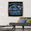 Trends International NFL Carolina Panthers - End Zone 17 Wall Poster, 22.375" x 34", Gold Framed Version view 2