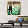 Trends International NBA Milwaukee Bucks - Giannis Antetokounmpo 17 Wall Poster, 22.375" x 34", Gold Framed Version view 2