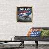 Trends International NFL Buffalo Bills - Helmet 16 Wall Poster, 14.725" x 22.375", Gold Framed Version view 2