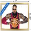 NBA Cleveland Cavaliers - Lebron James 17 Wall Poster, 22.4L" x 14.7W", Gold Framed Version view 3