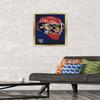 Trends International NHL Florida Panthers Mask 16 Wall Poster, 14.725" x 22.375", Gold Framed Version view 2
