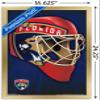 Trends International NHL Florida Panthers Mask 16 Wall Poster, 14.725" x 22.375", Gold Framed Version view 3