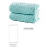 BAGNO MILANO Turkish Cotton Bath Towels, Hand Towels - Soft Plush Jacquard Collection Luxury Towels Set (Aqua Green, 2 pcs Bath Towel Set) view 2