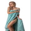 BAGNO MILANO Turkish Cotton Bath Towels, Hand Towels - Soft Plush Jacquard Collection Luxury Towels Set (Aqua Green, 2 pcs Bath Towel Set) view 4