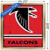 NFL Atlanta Falcons - Retro Logo 15 Wall Poster, 34L" x 22.4W", Gold Framed Version view 3