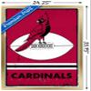 Trends International NFL Arizona Cardinals - Retro Logo 15 Wall Poster, 34L x 22.4W, Gold Framed Version view 3