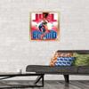 Trends International NBA Philadelphia 76ers - Joel EmbIId 17 Wall Poster, 22.4L x 14.7W, Gold Framed Version view 2