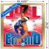 Trends International NBA Philadelphia 76ers - Joel EmbIId 17 Wall Poster, 22.4L x 14.7W, Gold Framed Version view 3