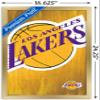 Trends International NBA Los Angeles Lakers - Logo 13 Wall Poster, 14.725" x 22.375", Gold Framed Version view 3