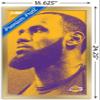 Trends International NBA Los Angeles Lakers - Lebron James 18 Wall Poster, 14.725" x 22.375", Gold Framed Version view 3