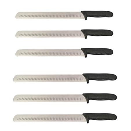 14 Slicer/Carving Knife Granton Edge Prime Rib, Roast Beef, Brisket, Turkey, Ham Knife Cozzini Cutlery Imports (6 Pk - 14" Slicer)