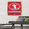 NFL New York Giants - Retro Logo 15 Wall Poster, 34L" x 22.4W", Gold Framed Version view 2